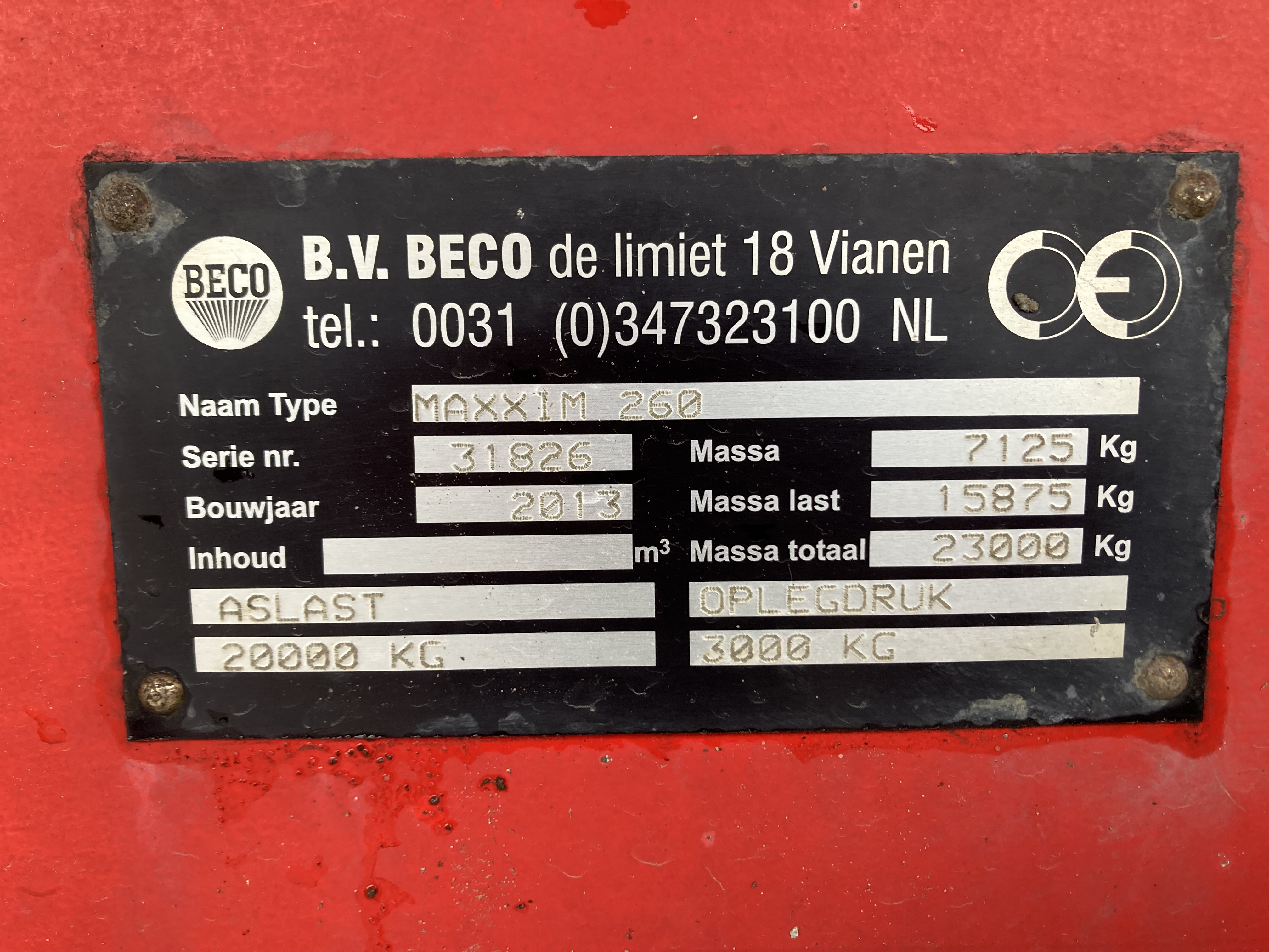 Beco Maxxim 260 (WOL) #29928 - Kraakman